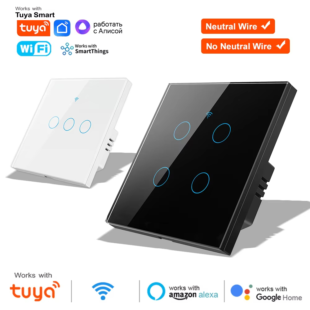 WiFi RF 433mhz Touch Wall Ligh - огляд і ціна Smart Relay Tuya