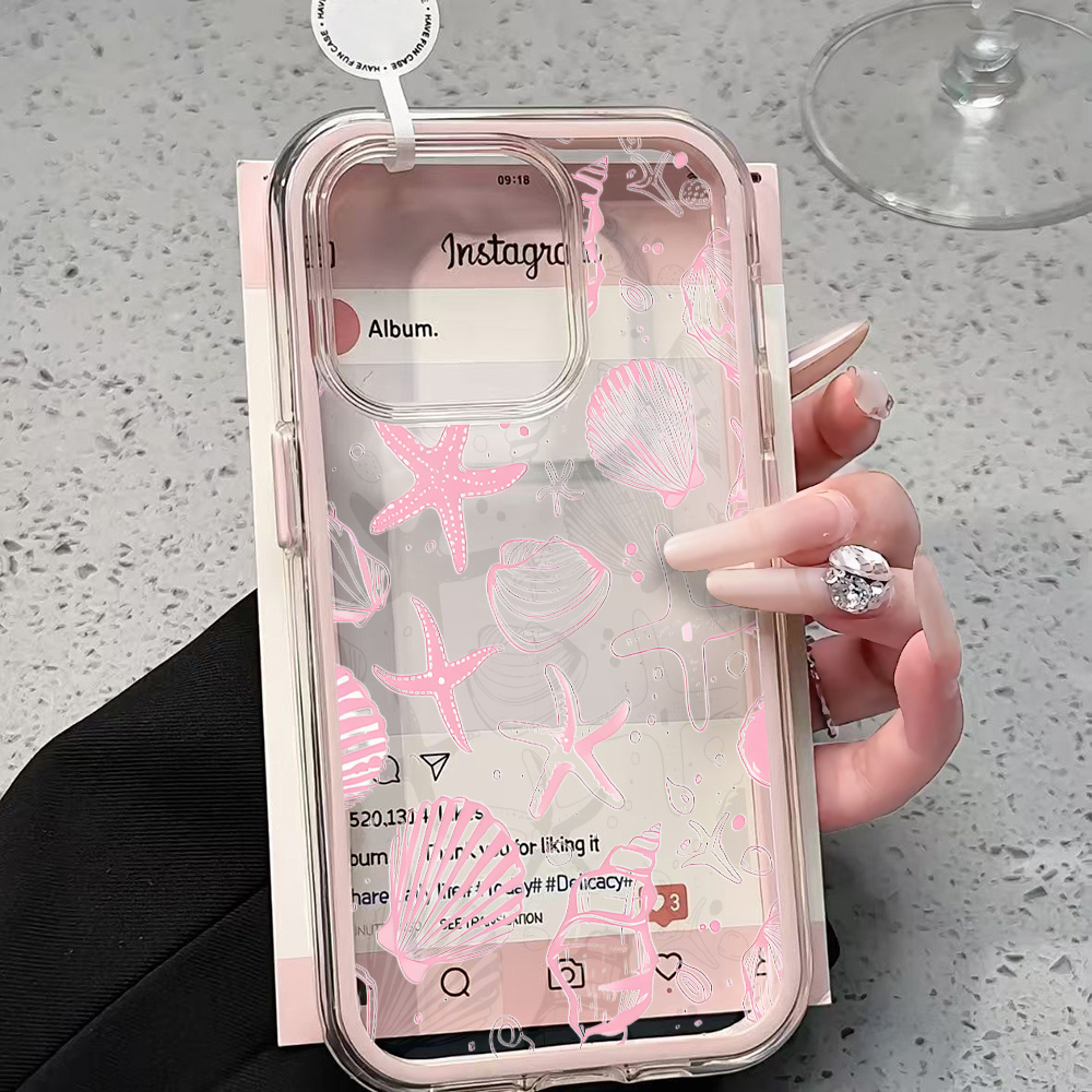 Summer Pink Seashell Clear Pho - огляд і ціна Shelly