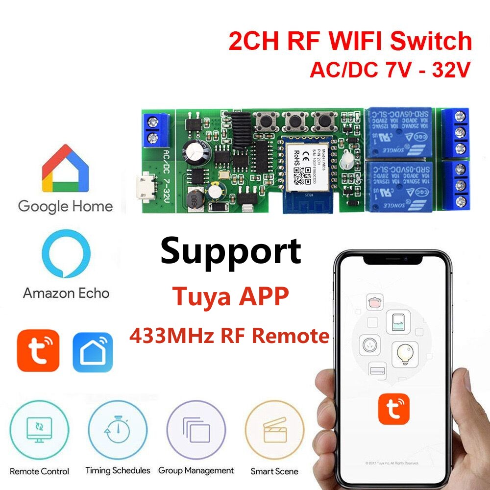 Alexa Smart Switch Tuya Smart  - огляд і ціна Tuya 4 Channel