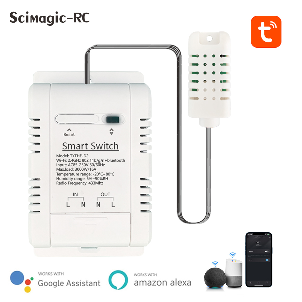 Tuya Wifi Smart Temperature Hu - огляд і ціна Tuya 4 Channel