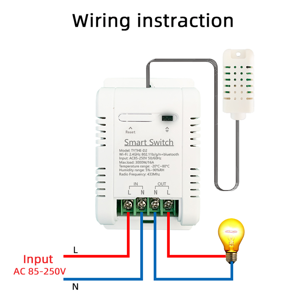 Tuya Wifi Smart Temperature Hu - огляд і ціна Tuya 4 Channel