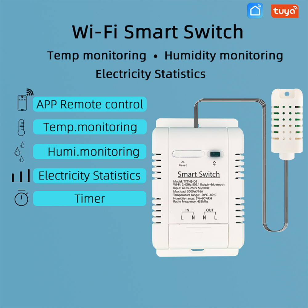 Tuya Wifi Smart Temperature Hu - огляд і ціна Tuya 4 Channel