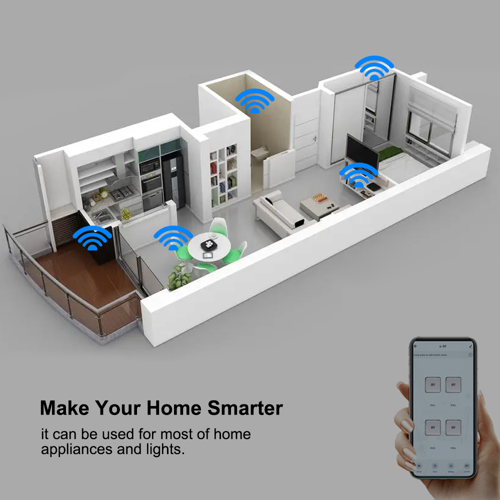 Smart Switch 4CH Relay Module  - огляд і ціна Tuya 4 Channel